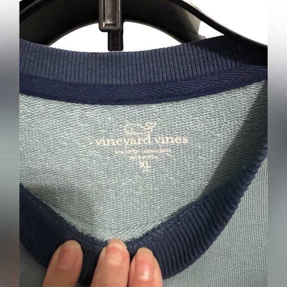 Vineyard Vines Fashion Knit crew sweat shirt. Blue Size XL - Picture 3 of 4